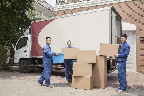 Preparing boxes and furniture for a local man and van booking in Malden Rushett