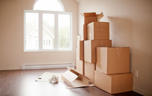 Careful loading of furniture for a Malden Rushett relocation