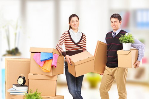 Commercial man and van transport for small business equipment around Malden Rushett