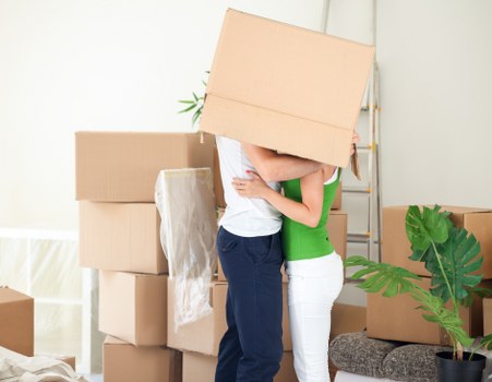 Commercial moving van service for small business relocation